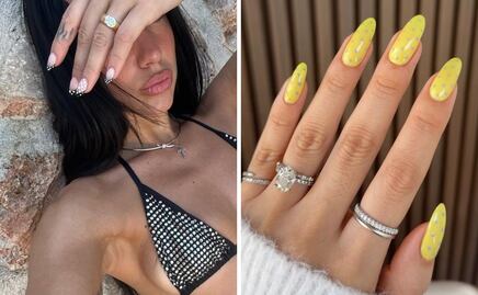 Polka dot nails, tendencia favorita del verano según Dua Lipa y Hailey Bieber