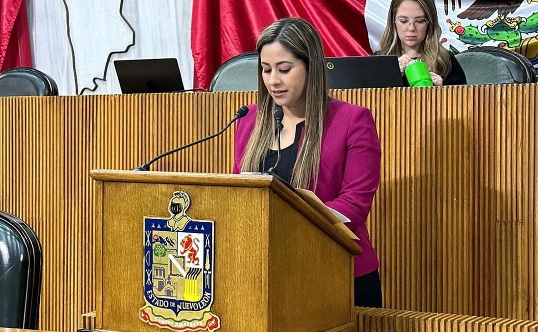 Diputada Berenice Martínez, presidenta de la Comisión de Puntos Constitucionales del Congreso del Estado de Nuevo León. Foto: Especial
