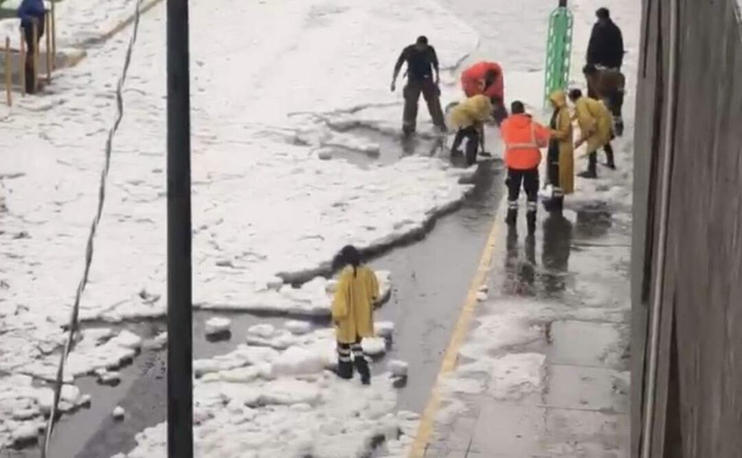 Las lluvias con granizo causaron daños en Moroleón, Uringato y León, Guanajuato (07/07/2025). Foto: Especial