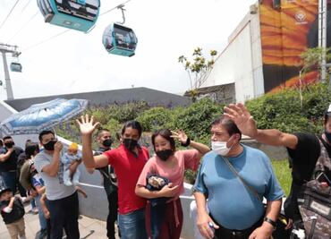 Línea 1 de Cablebús fascina a habitantes de CDMX y Edomex