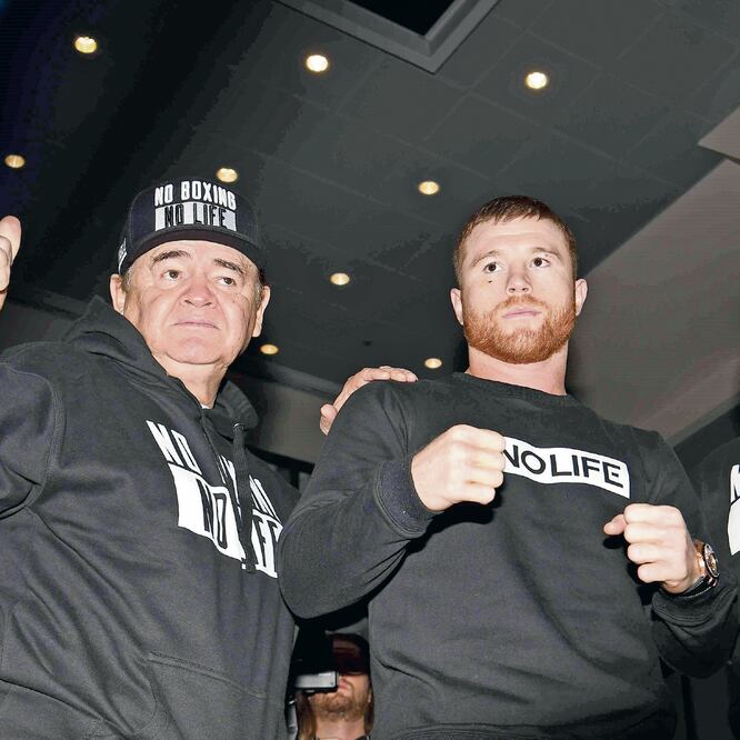 “Voy a subir a la zona de confort del campeón. El boxeo es de tomar riesgos y estoy contento por eso”. Foto: SARAH STIER. AFP