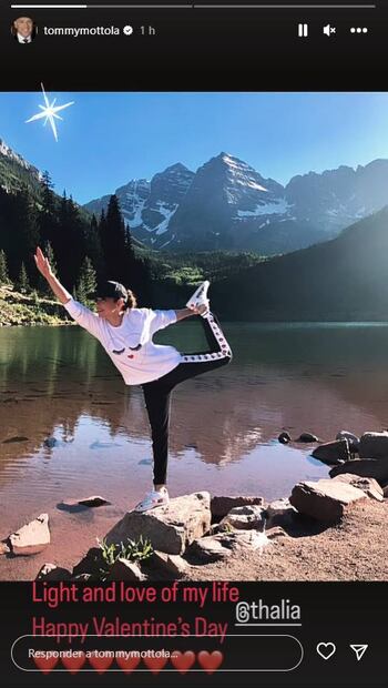 Tommy Motola dedica mensaje a Thalía tras versiones de infidelidad