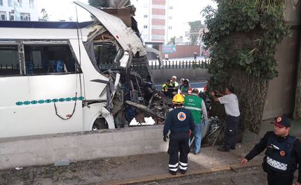 Investigan por homicidio y lesiones culposas a chofer que conducía autobús accidentado en Periférico Sur