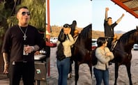 Ángela Aguilar le regala caballo a Nodal por su cumpleaños: “Le hubiera comprado un pony… por la estatura”, dicen. Foto: Instagram