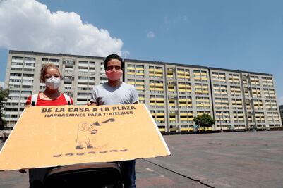 Había una vez, en Tlatelolco, un cuentacuentos que iba de edificio en edificio
