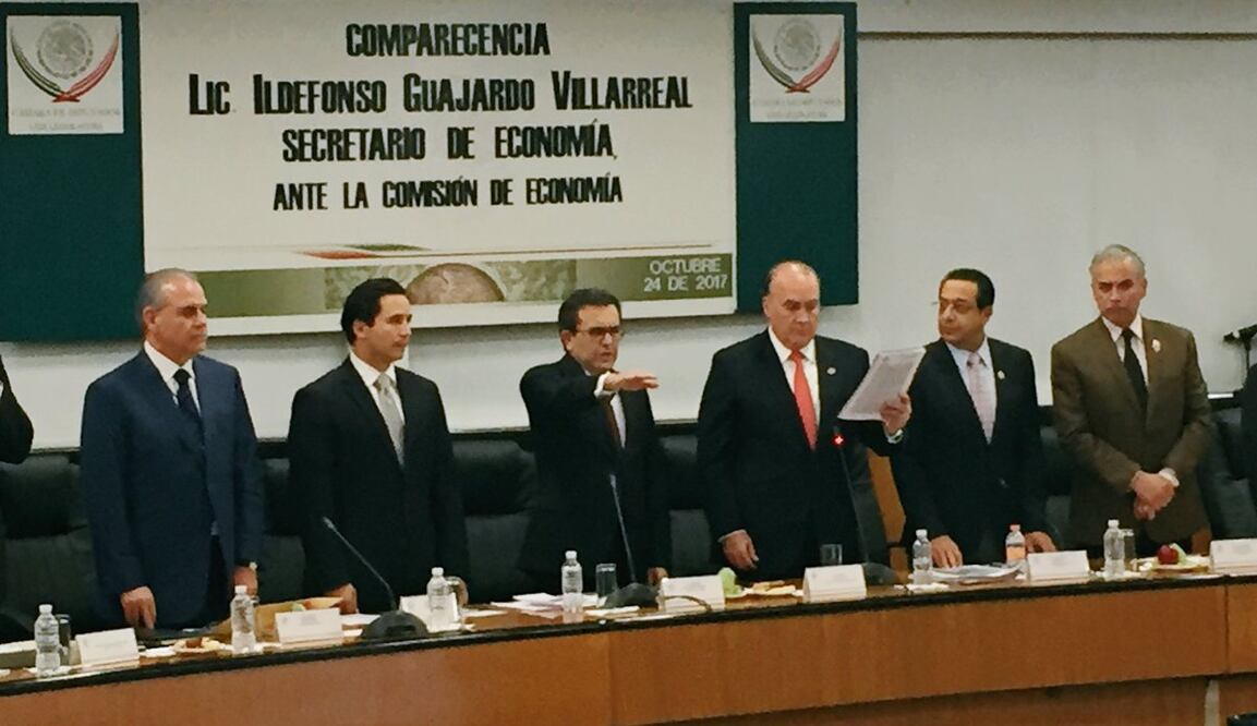 El Secretario de Economía compareció ante la Comisión de Economía de la Cámara de Diputados (Foto: tomada de Twitter @ildefonsogv)