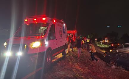 Choque múltiple en la México-Pachuca deja dos muertos; ocho personas resultan lesionadas en Totolcingo