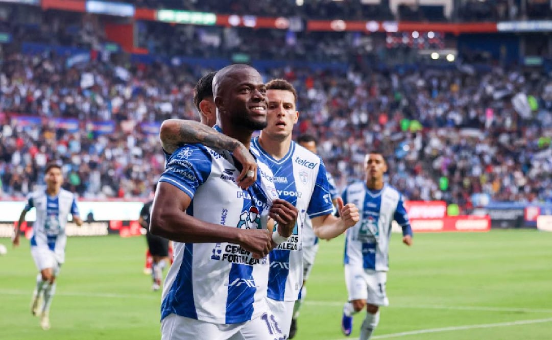 Enner Valencia festeja con Pachuca / Foto: Imago7