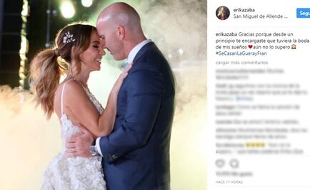 Érika Zaba, de OV7, comparte fotos de su boda