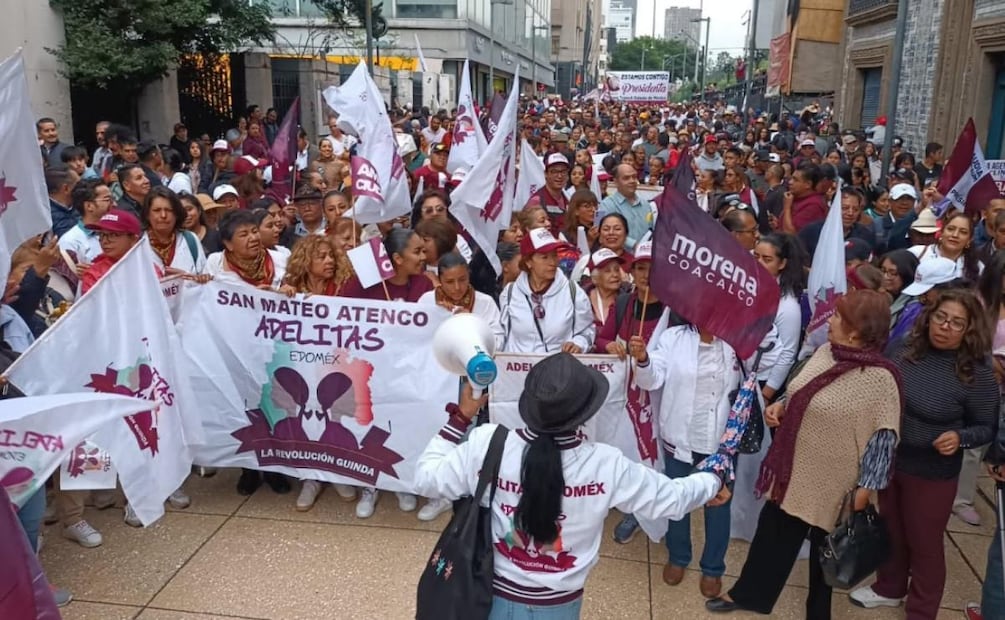 Resurgen "Las Adelitas", colectivo de mujeres que respaldan a Sheinbaum en el Edomex (06/03/2026). Foto: Especial