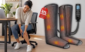 RENPHO Masajeador de piernas con calor y compresión; la solución definitiva para el cansancio y la hinchazón