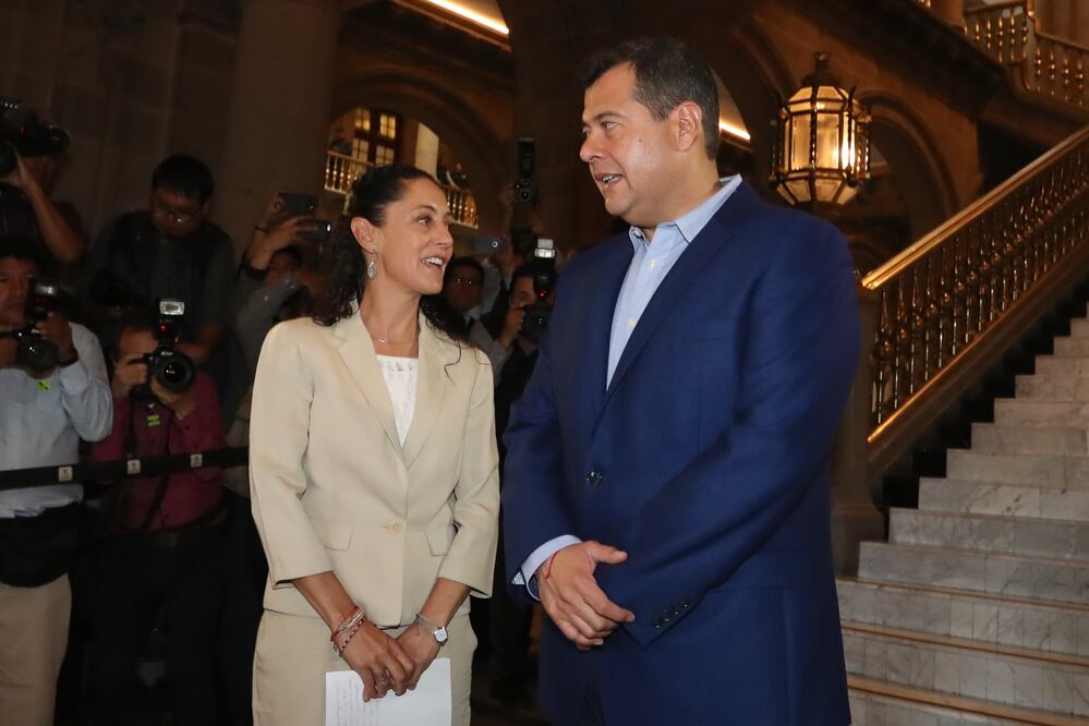 Sheinbaum y Amieva sostuvieron una reunión "amena" de alrededor 35 minutos. Foto: Berenice Fregoso