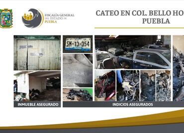 Aseguran mil piezas de autopartes robadas en Puebla