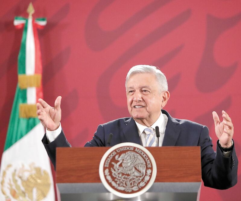 El presidente Andrés Manuel López Obrador anunció que el jueves presentará un plan general de salud y que cada semana habrá un informe en la materia. IVÁN STEPHENS. EL UNIVERSAL