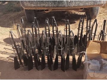 Aseguran aditamentos para lanzar explosivos con drones y diverso material bélico en Caborca, Sonora; no hay detenidos