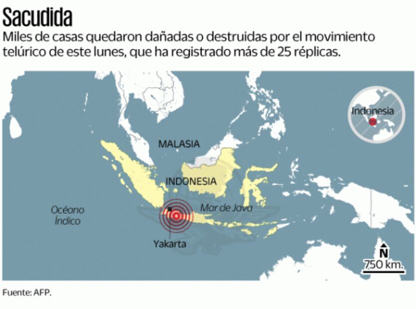 Indonesia llora a los muertos que dejó el sismo