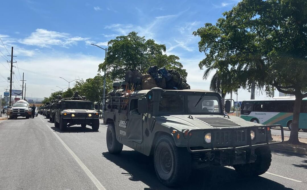 Convoy militar para protección de candidatos. Foto: Especial