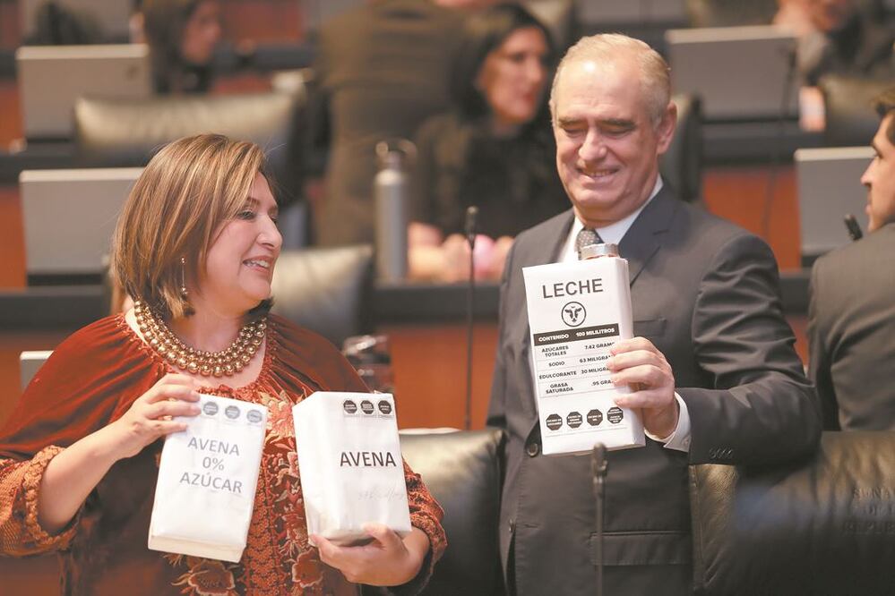 La reforma en materia de sobrepeso, obesidad y de etiquetado de alimentos fue avalado con 114 votos a favor y dos abstenciones. IVÁN STEPHENS. EL UNIVERSAL