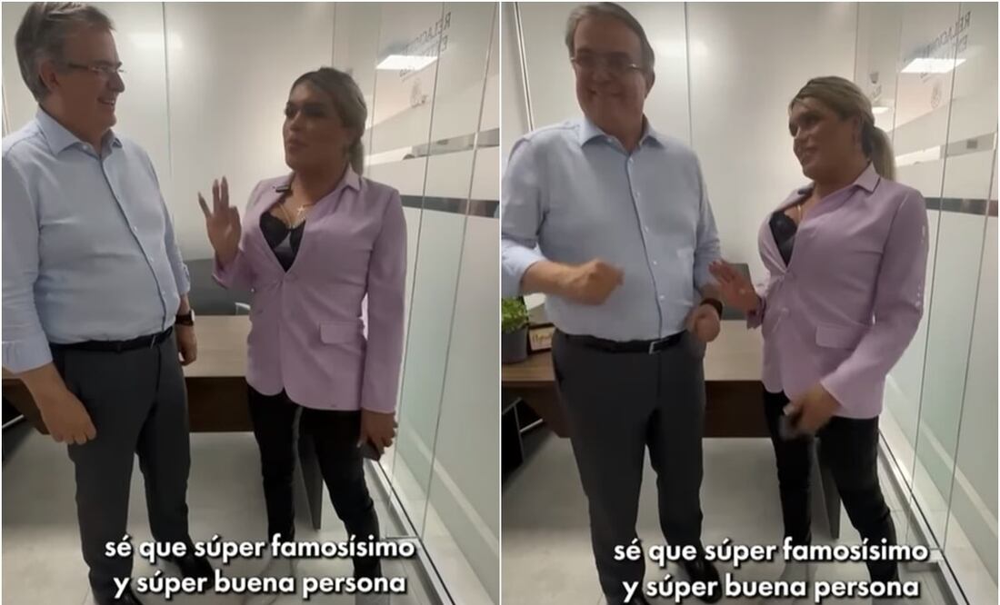 El canciller visitó Guanajuato, lugar de origen de la integrante de “Las Perdidas". Foto: Intagram. @marcelo.ebrard