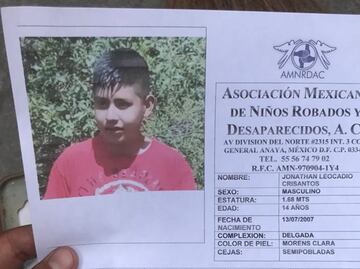 "Me metí en un problema, papá, ¡ven por mí!"; Jonathan, de 14 años, salió de su casa en Naucalpan y no volvió