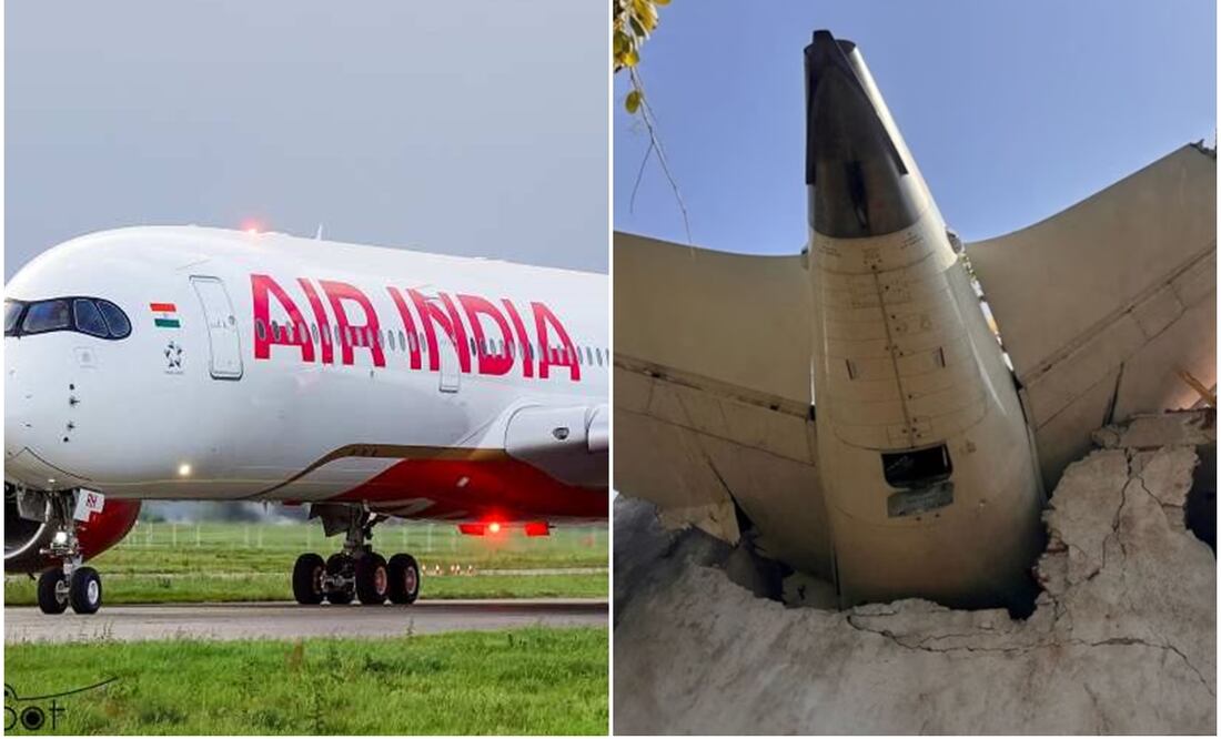 Avión de Air India se estrelló, más de 200 heridos.
