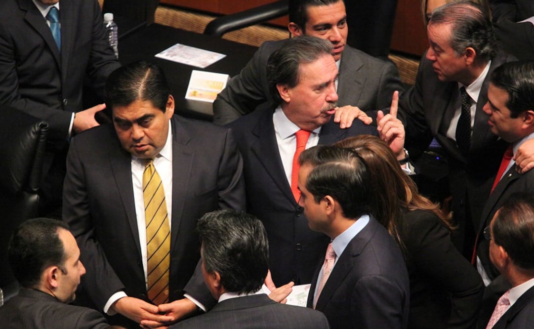 Aspectos del Senado durante el debate de hoy sobre la Ley de Transparencia. /Lucía Godínez - EL UNIVERSAL
