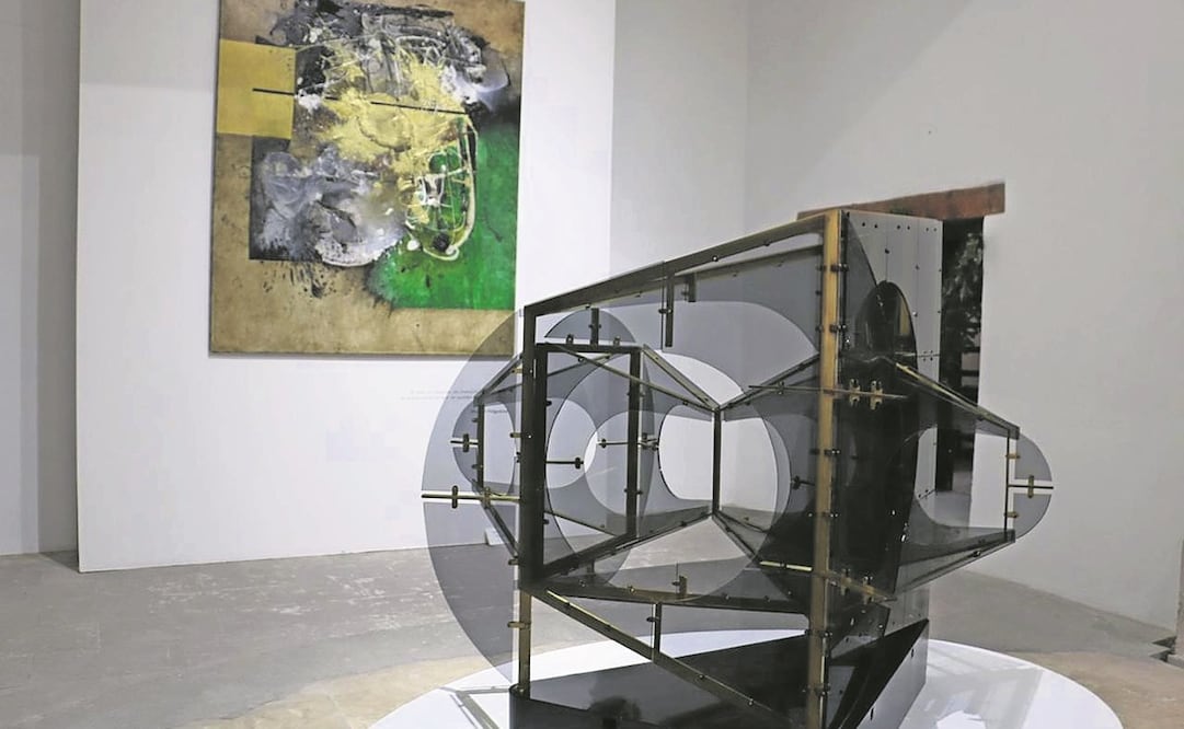 En la muestra hay obra de varias etapas de Manuel Felguérez, incluso piezas firmadas a finales de 2019 y principios de 2020. Muchas son parte de su legado entregado al Instituto Zacatecano de Cultura. Foto: Museo de Arte Abstracto Manuel Felguérez