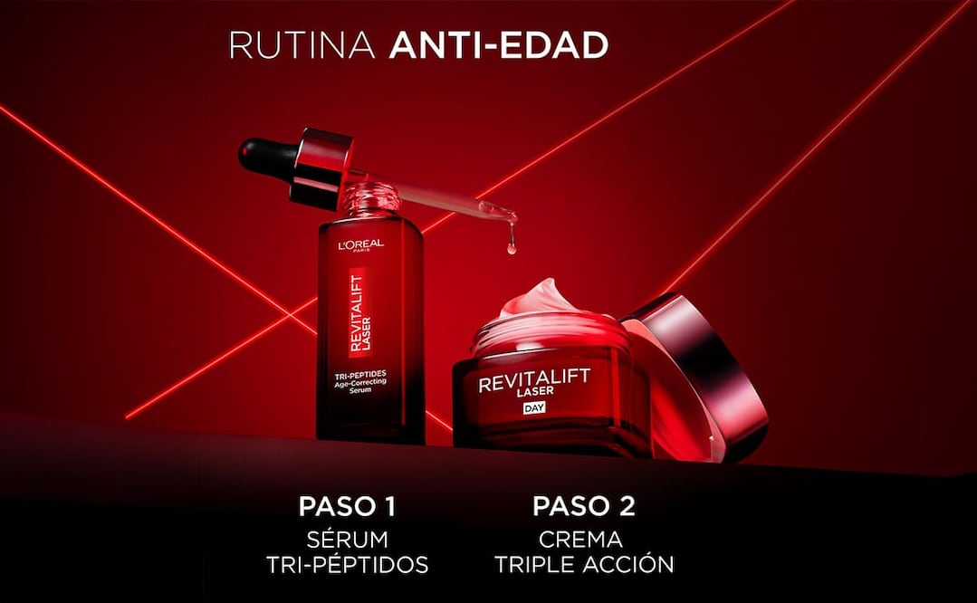 L’Oréal Paris ha desarrollado Revitalift Laser, una gama que toma como referencia los resultados de procedimientos estéticos con láser. Foto: Cortesía