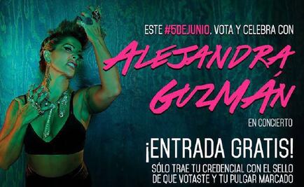 Alejandra Guzmán cantará para quienes voten