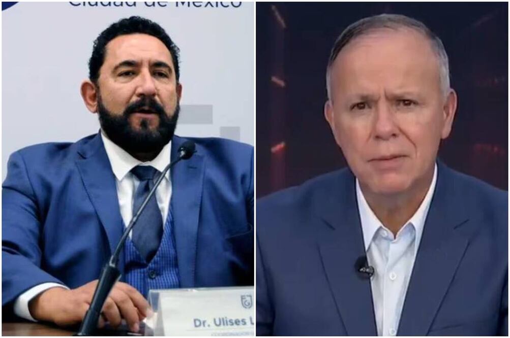 Ulises Lara, encargado de despacho de la Fiscalía de la CDMX y el periodista Ciro Gómez Leyva. Foto: Especial