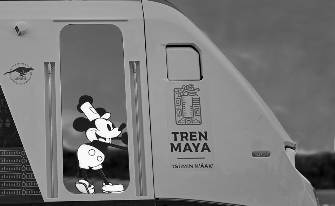 En 1928, Walt Disney Company estrenó el corto "Steamboat Willie”, donde presentó al icónico personaje. Foto: X. @TrenMayaMX