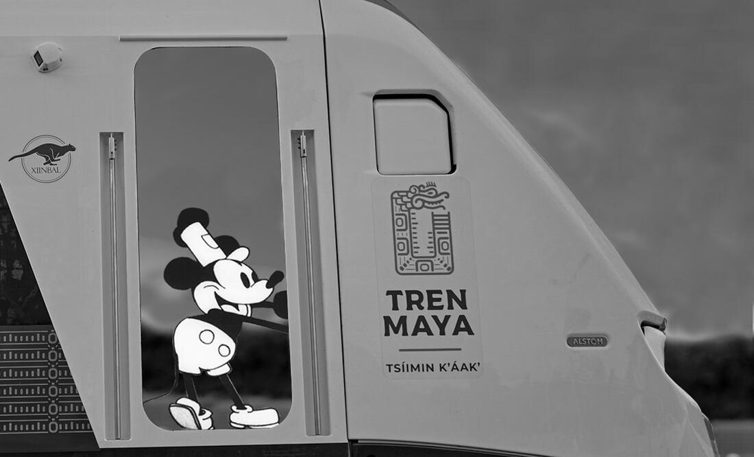 En 1928, Walt Disney Company estrenó el corto "Steamboat Willie”, donde presentó al icónico personaje. Foto: X. @TrenMayaMX
