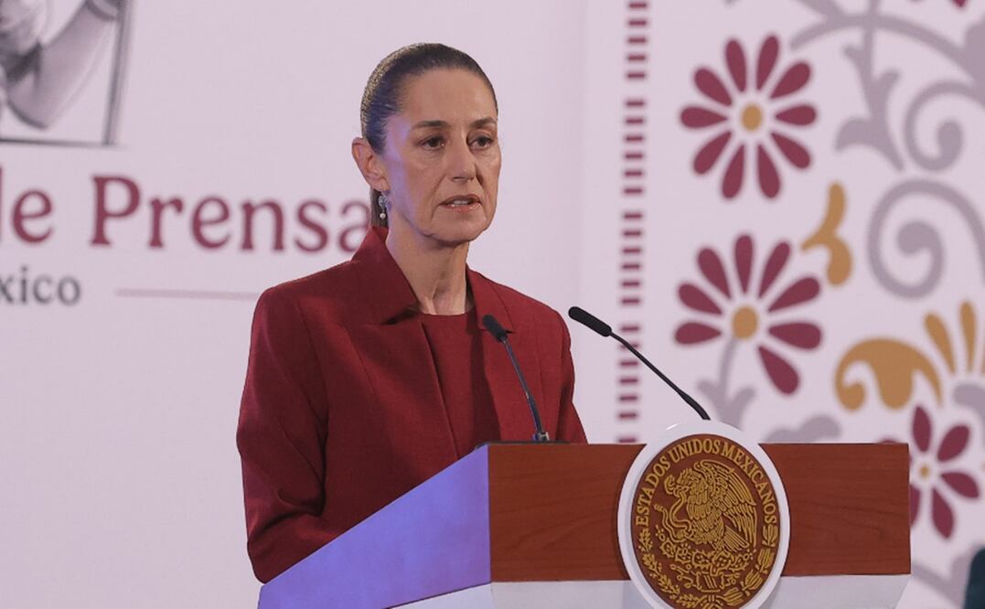 Claudia Sheinbaum en su conferencia mtutina del 29 de octubre. Foto: Gabriel Pano/EL UNIVERSAL