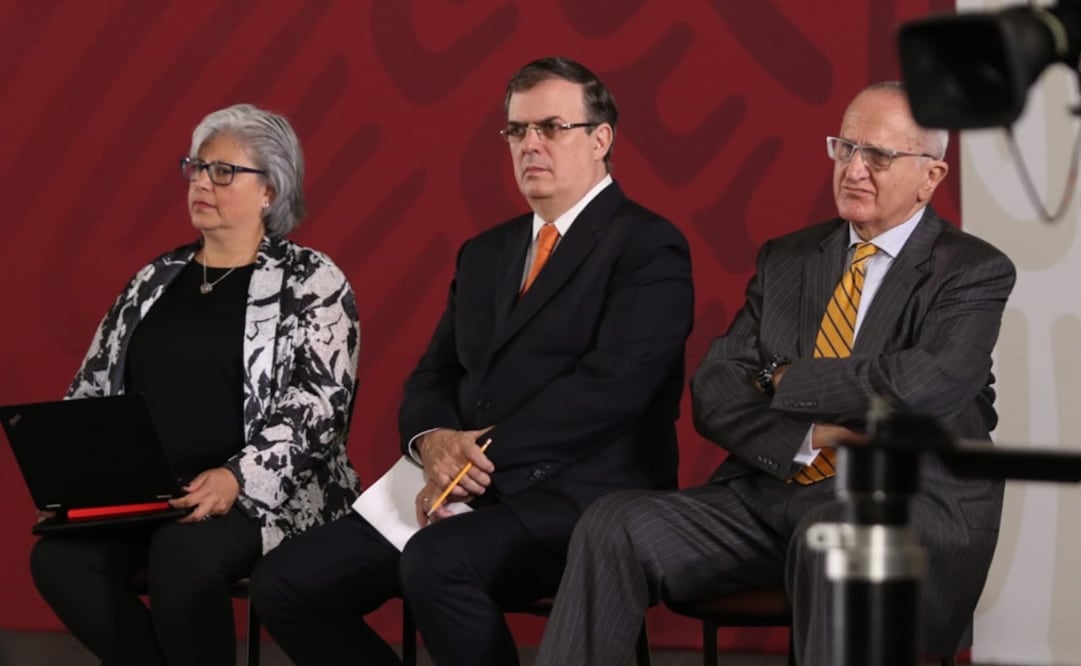 Graciela Márquez, Marcelo Ebrard y Jesús Seade. Foto: Carlos Mejía Rosas/EL UNIVERSAL 