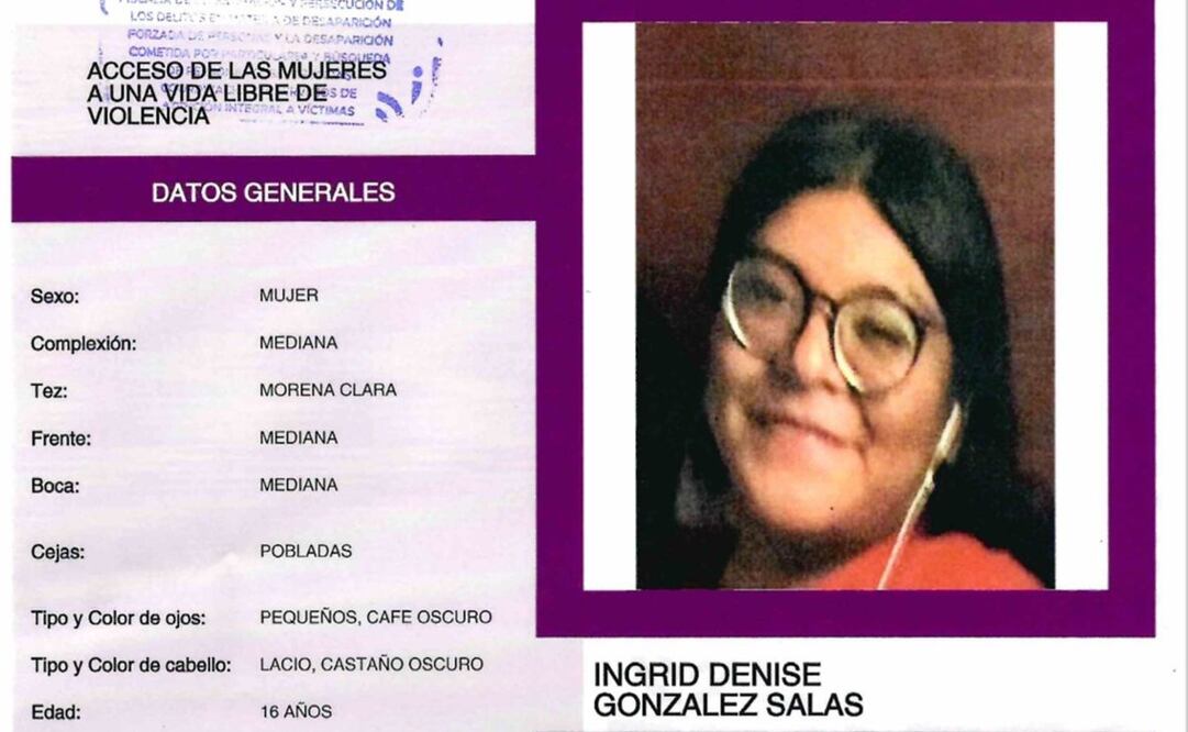 Como señas particulares, Ingrid Denise usa lentes de aumento. Foto: Especial