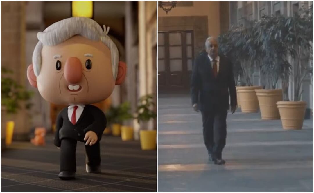 Video animado de la mañanera de AMLO. Foto: Captura