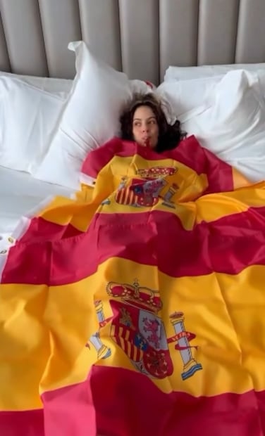 Rosalía celebra que España obtuvo la Copa Mundial de Fútbol 2026.
Foto: Instagram