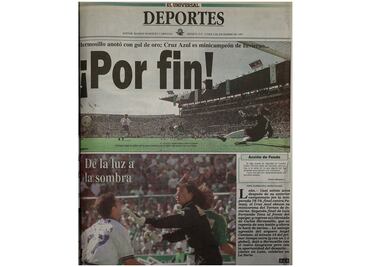 Cuando Cruz Azul salió campeón en 1997 esto ocurría en la Ciudad de México