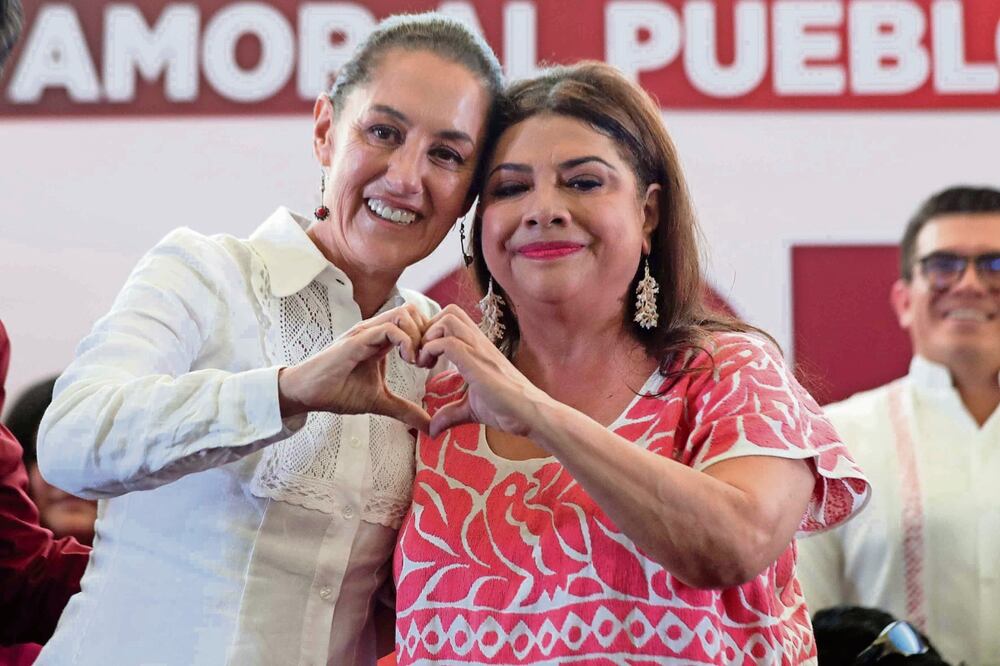 Las precandidatas de Morena a la Presidencia de México y a la Jefatura de Gobierno de la Ciudad de México unieron fuerzas. Foto: Diego Simón / EL UNIVERSAL