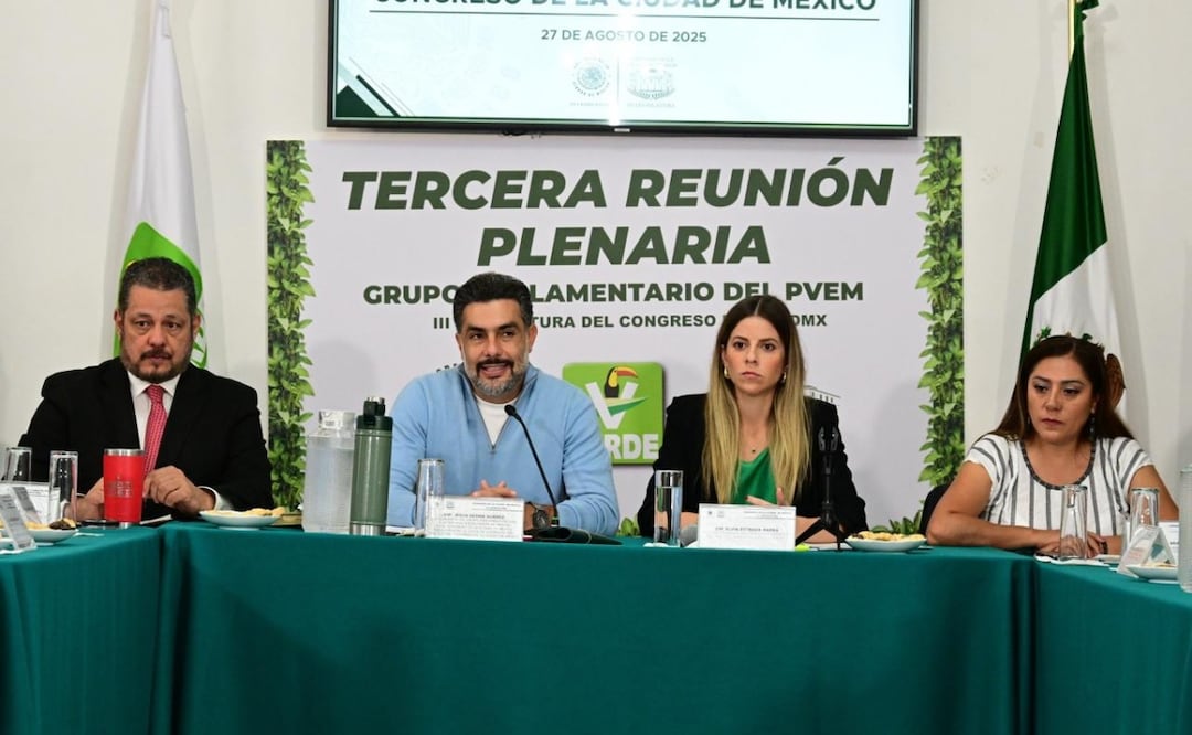 Diputados del PVEM reafirman su alianza con Morena y PT; Jesús Sesma pide avanzar en la agenda verde. Foto: Especial