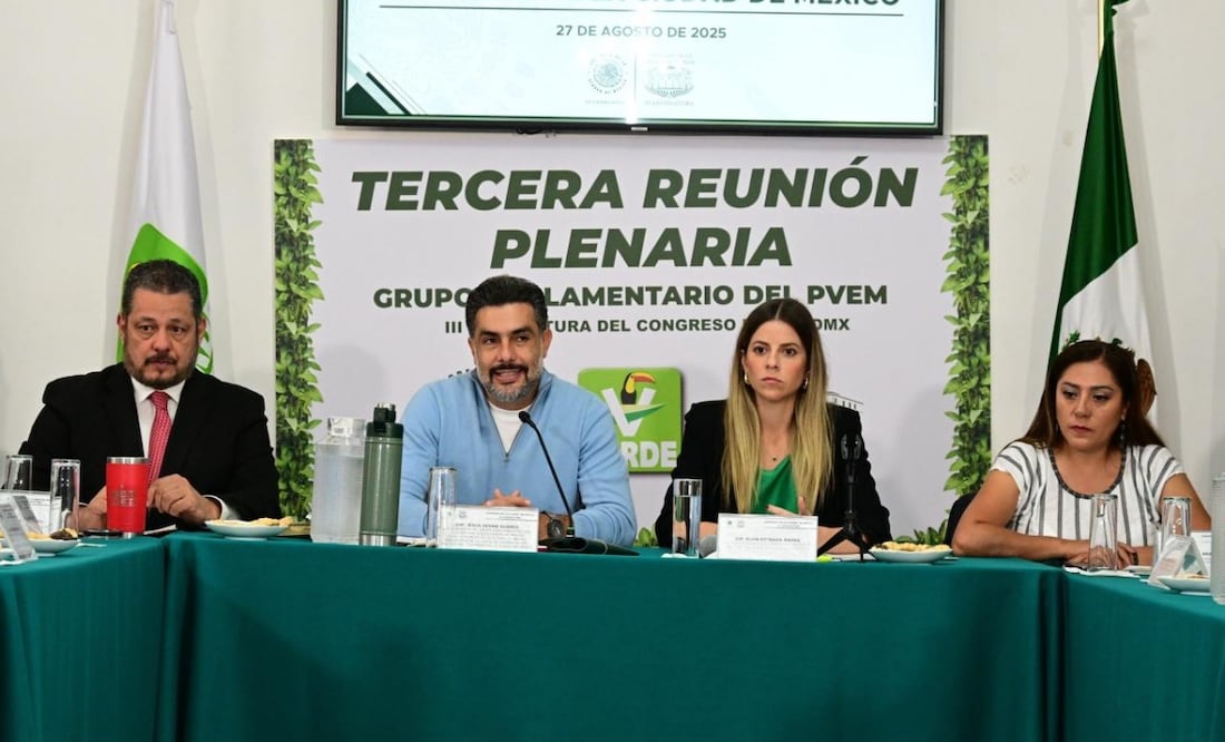 Diputados del PVEM reafirman su alianza con Morena y PT; Jesús Sesma pide avanzar en la agenda verde. Foto: Especial