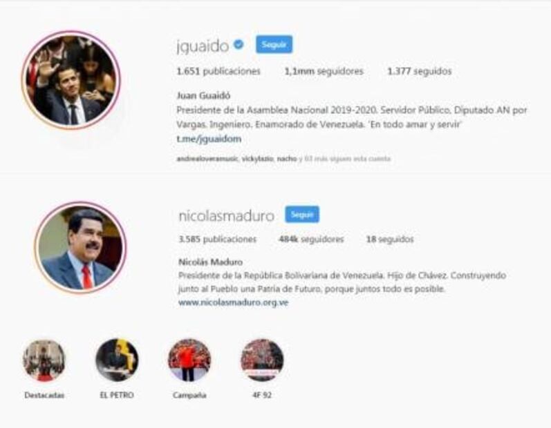 Precisan que “Nicolás Maduro no estaba verificado en Instagram ni en Facebook”