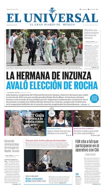 Portada impresa del 5 de mayo