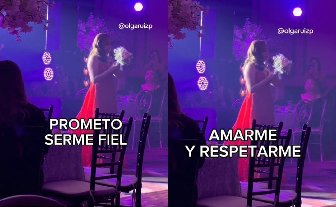 Joven celebra su “no boda” tras descubrir infidelidad de su novio. Foto: Captura de video