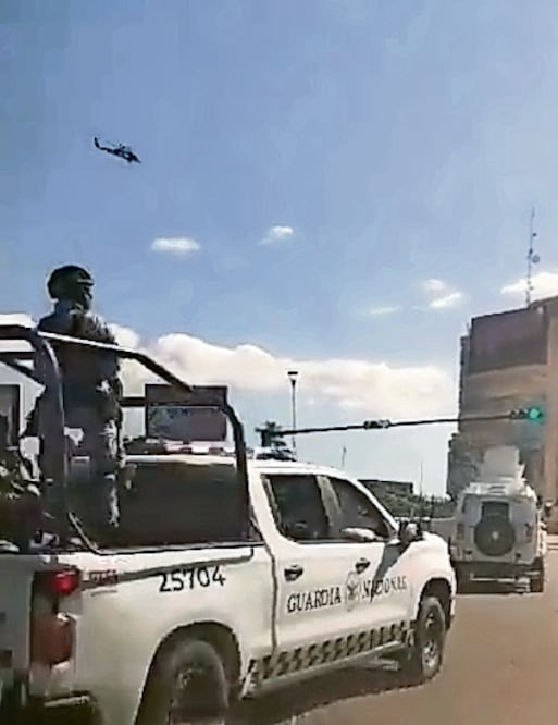 El operativo de captura contó con apoyo desde el aire de dos helicópteros Black Hawk. Foto: Especial