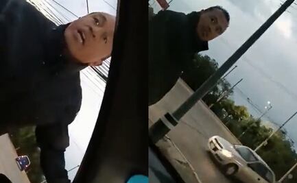 “¡Que bueno que te tengo grabado!” Presunto policía intenta extorsionar a conductor en la vía López Portillo en Coacalco
