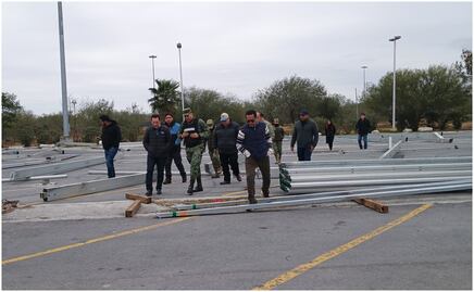 Supervisan construcción de Centro de Atención a Migrantes en Reynosa, Tamaulipas; esperan albergar a más de 2 mil personas