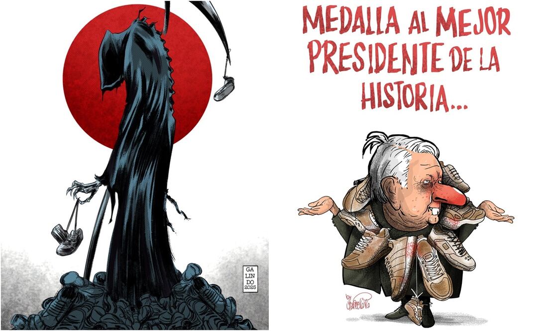 Prensa nacional suma tres días seguidos con cartones sobre caso de Teuchitlán. Fotos: Galindo y Chavo del Toro