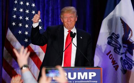 Trump se dice "honrado" con segundo lugar en Iowa