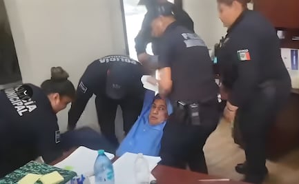 Desalojan por la fuerza a gerente del Sistema de Aguas de Piedras Negras, Coahuila; llevaba 48 horas atrincherado en las oficinas